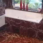 Red Marble Bathroom
